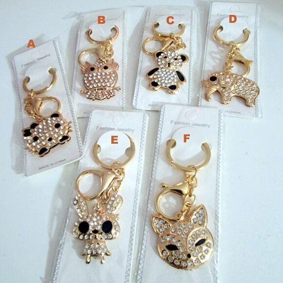 Accessories - ❤️ Animal Assorted Charm Key Rings Bag Candy Jewelry Keychain NWT ❤️